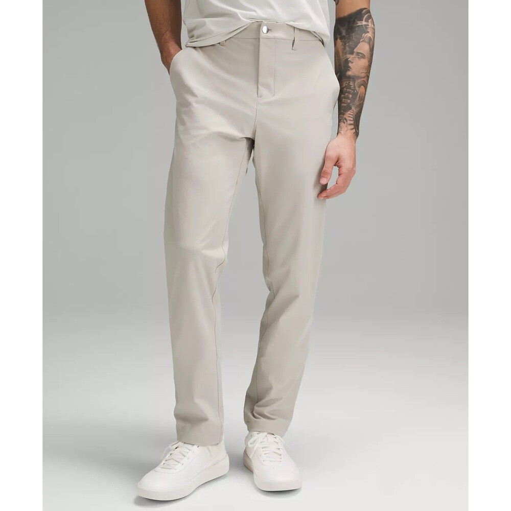 Lululemon ABC Pants Mens 32x29 Beige Classic Fit Trouser Warpstreme